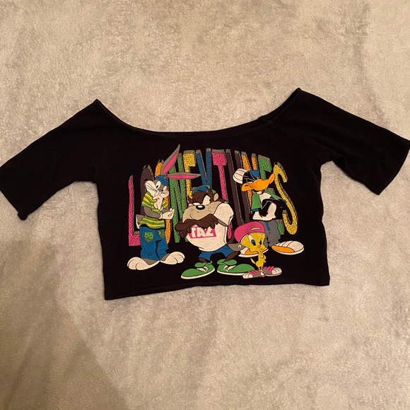 Looney Toons Vintage Crop Top - Picture 1 of 5
